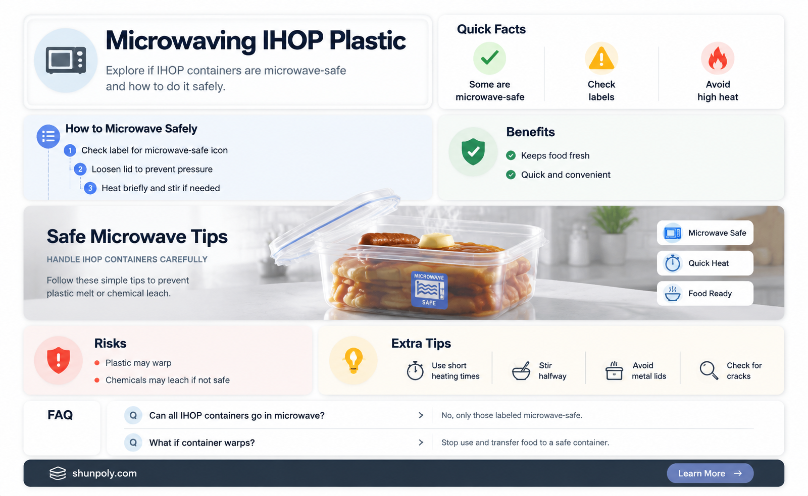 are ihop plastic containers microwavable