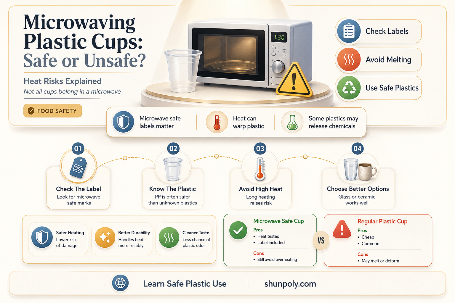 are plastic cups microwavable