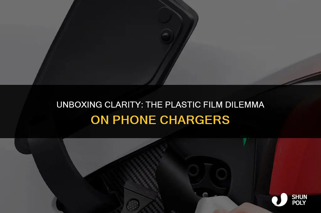 must i take the plastic film off my phone charger