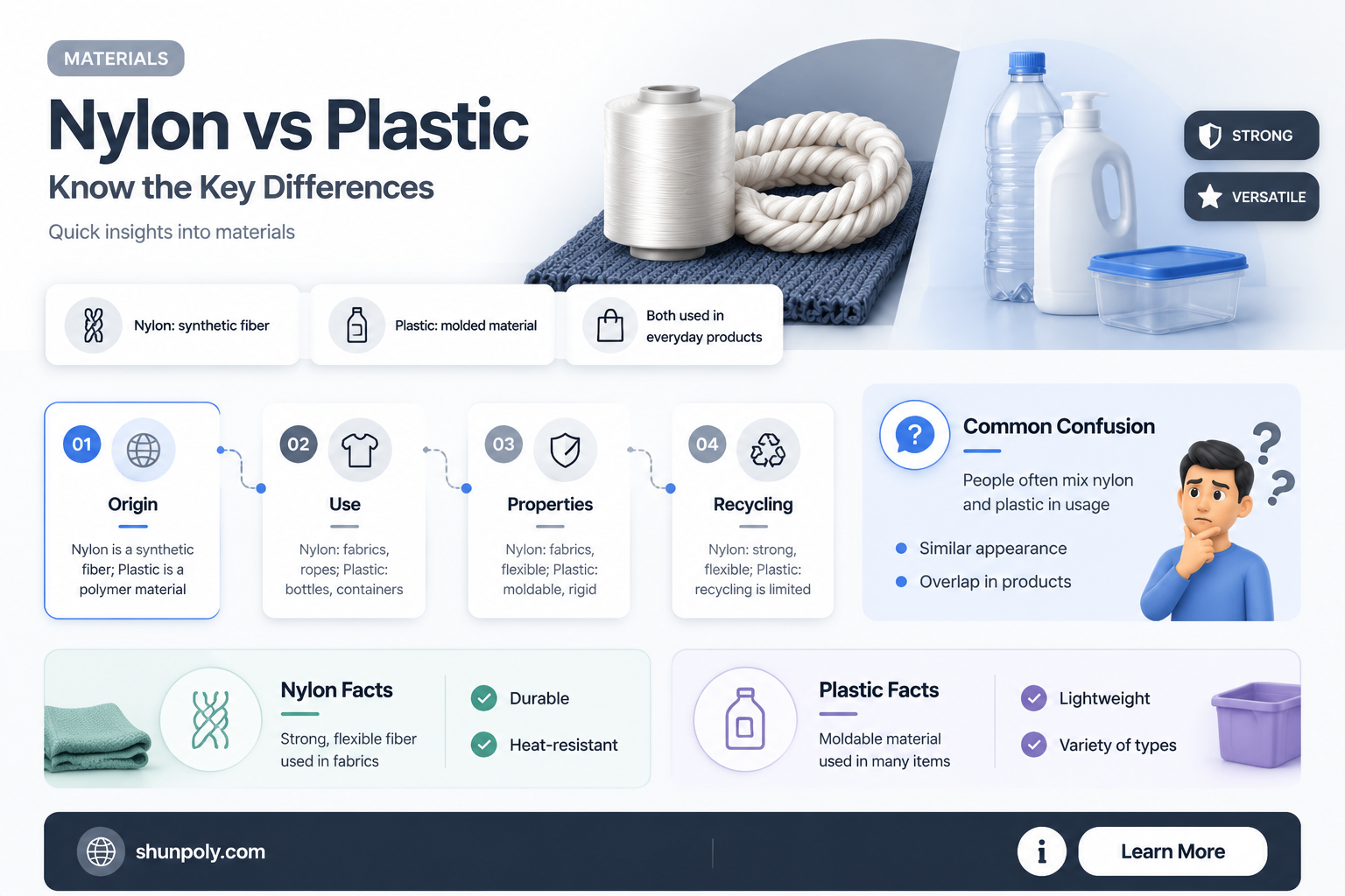 are nylon and plastic the same
