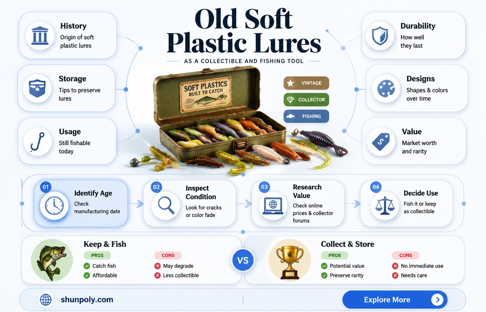 are old soft plastic lures worth money