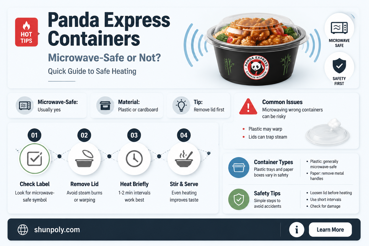 are panda express plastic containers microwavable