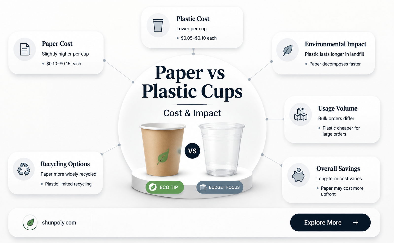 are paper cups cheaper than plastic