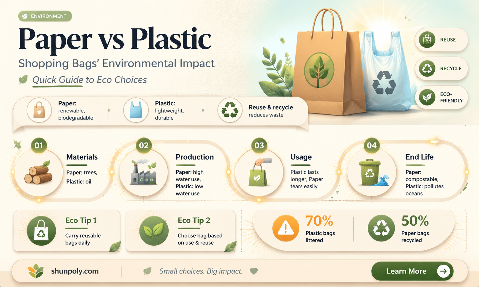 are paper shopping bags better than plastic
