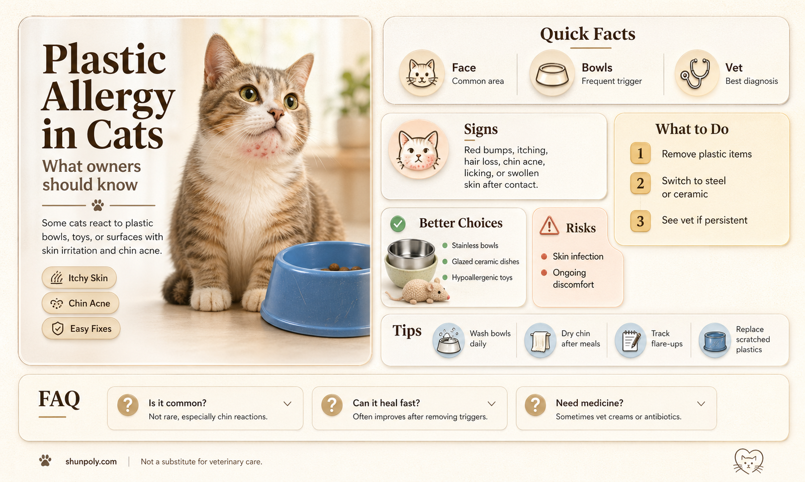 are all cats allergic to plastic