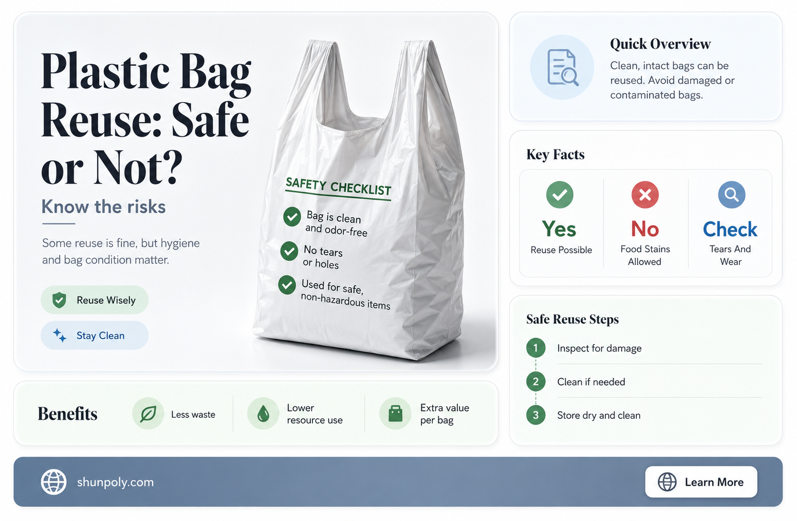 are plastic grocery bags safe to reuse