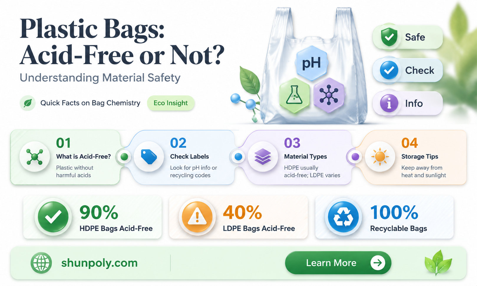are plastic bags acid free