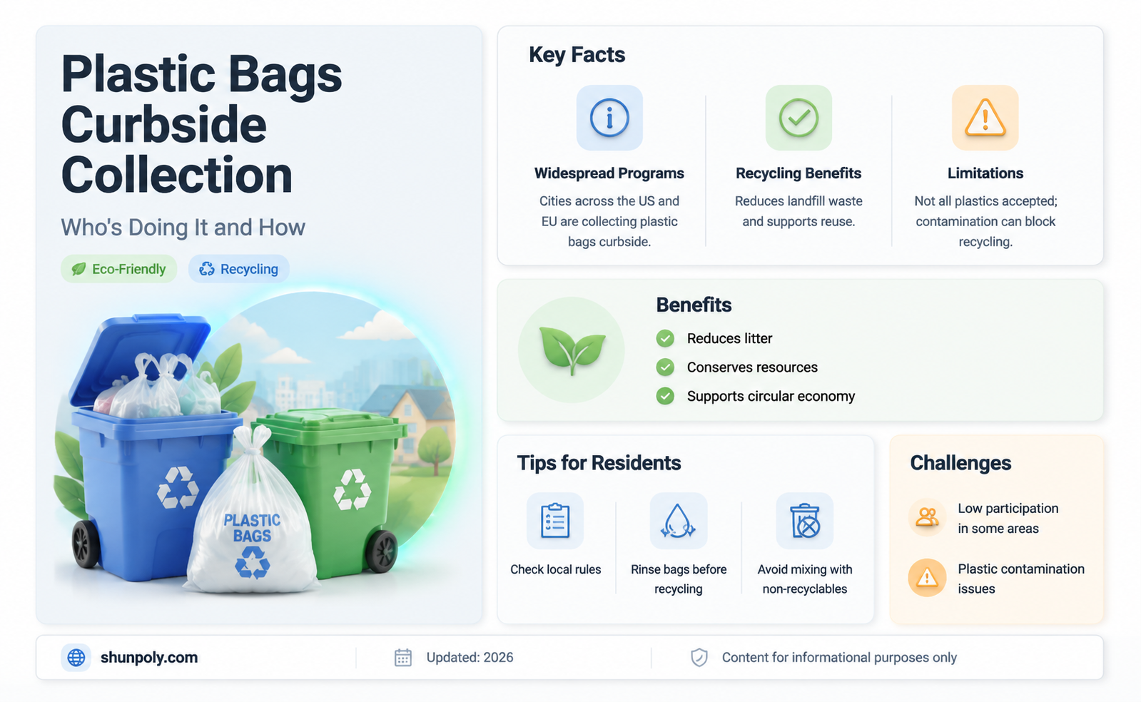 are plastic bags collected curbside anywhere