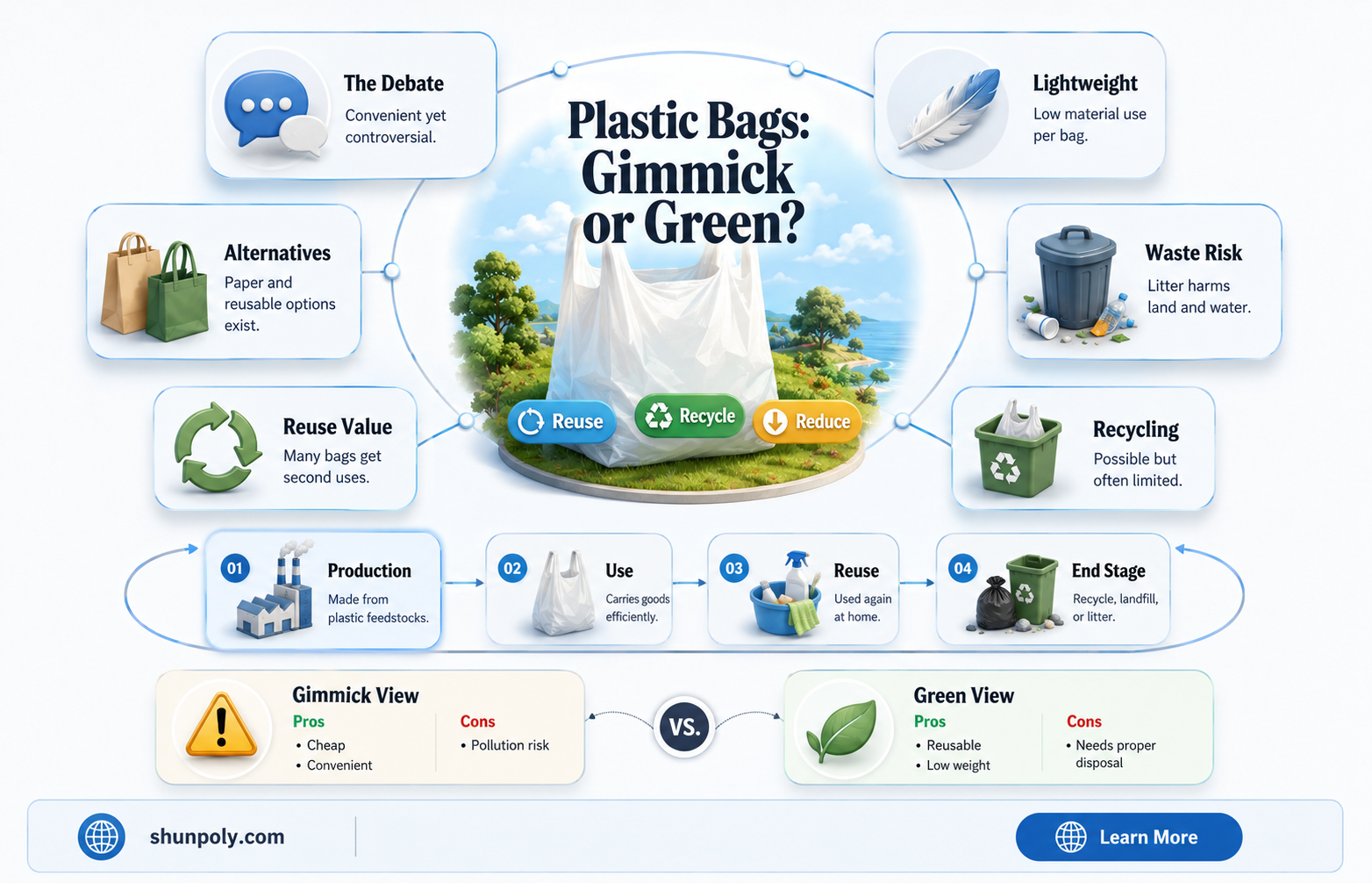 are plastic grocery bags a gimmick