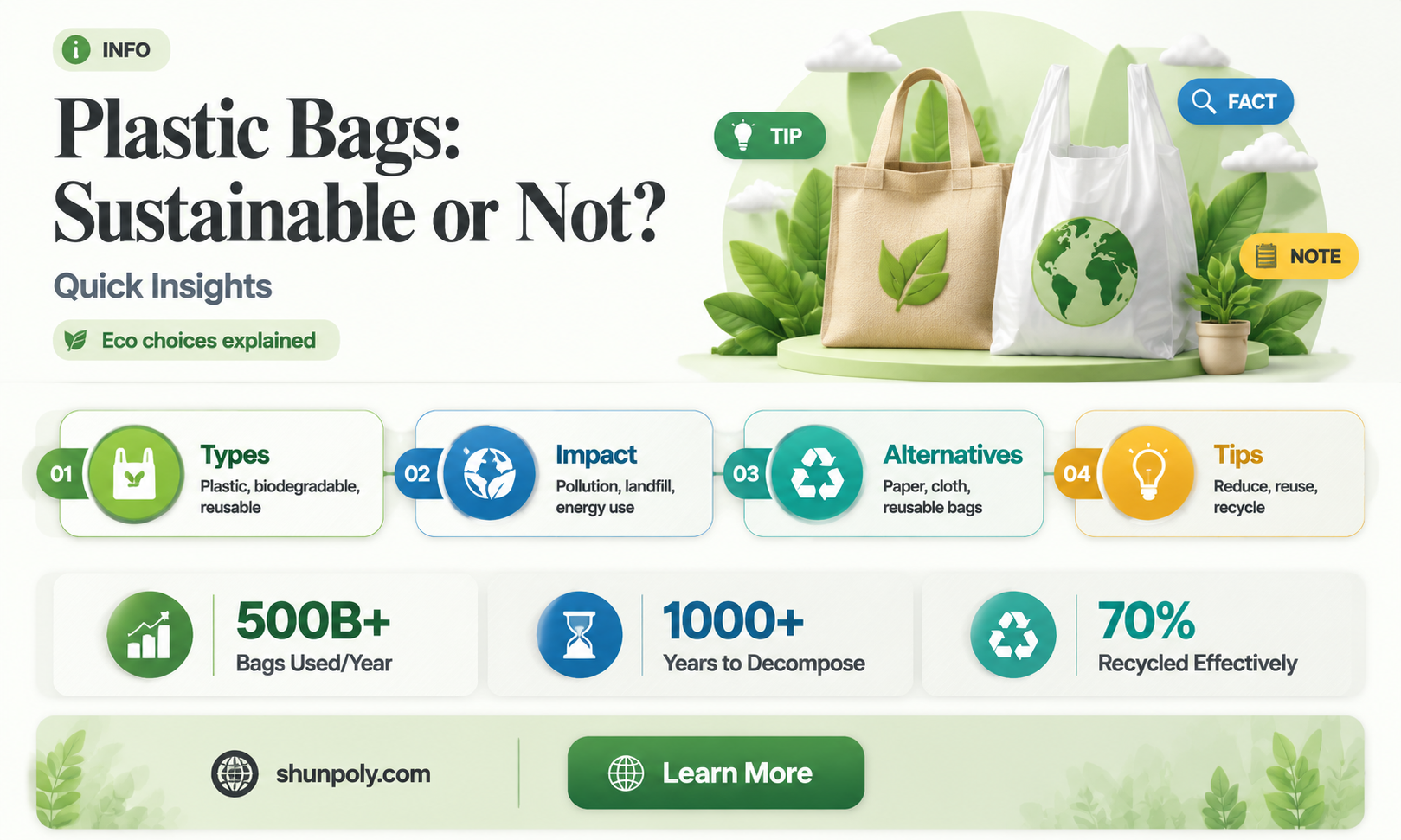 are plastic bags sustainable