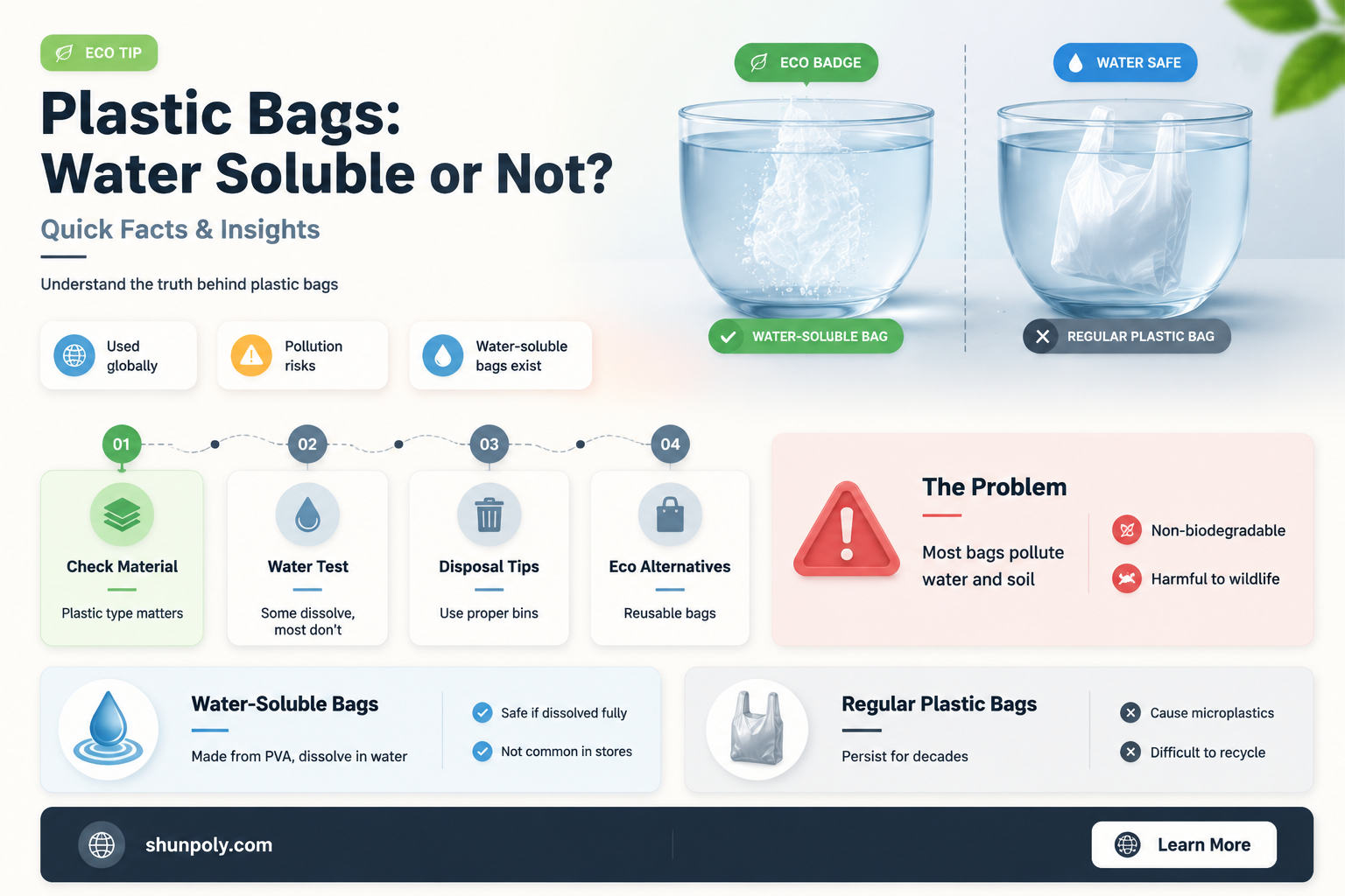 are plastic bag water soluble