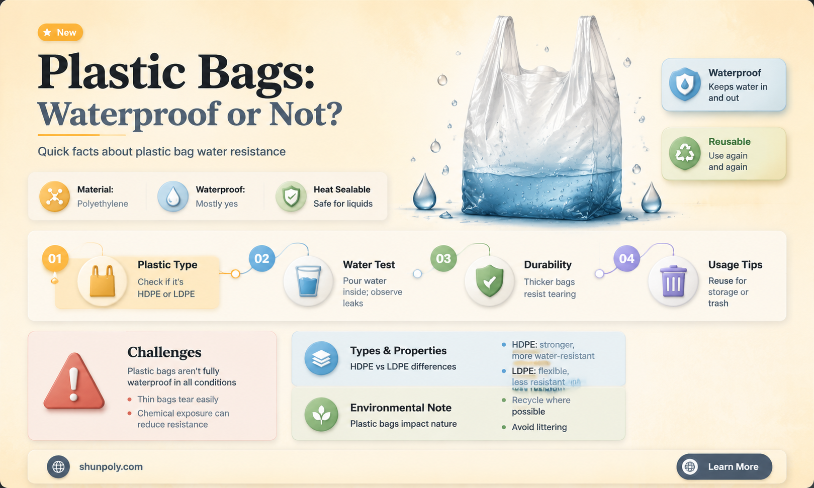 are plastic bags waterproof