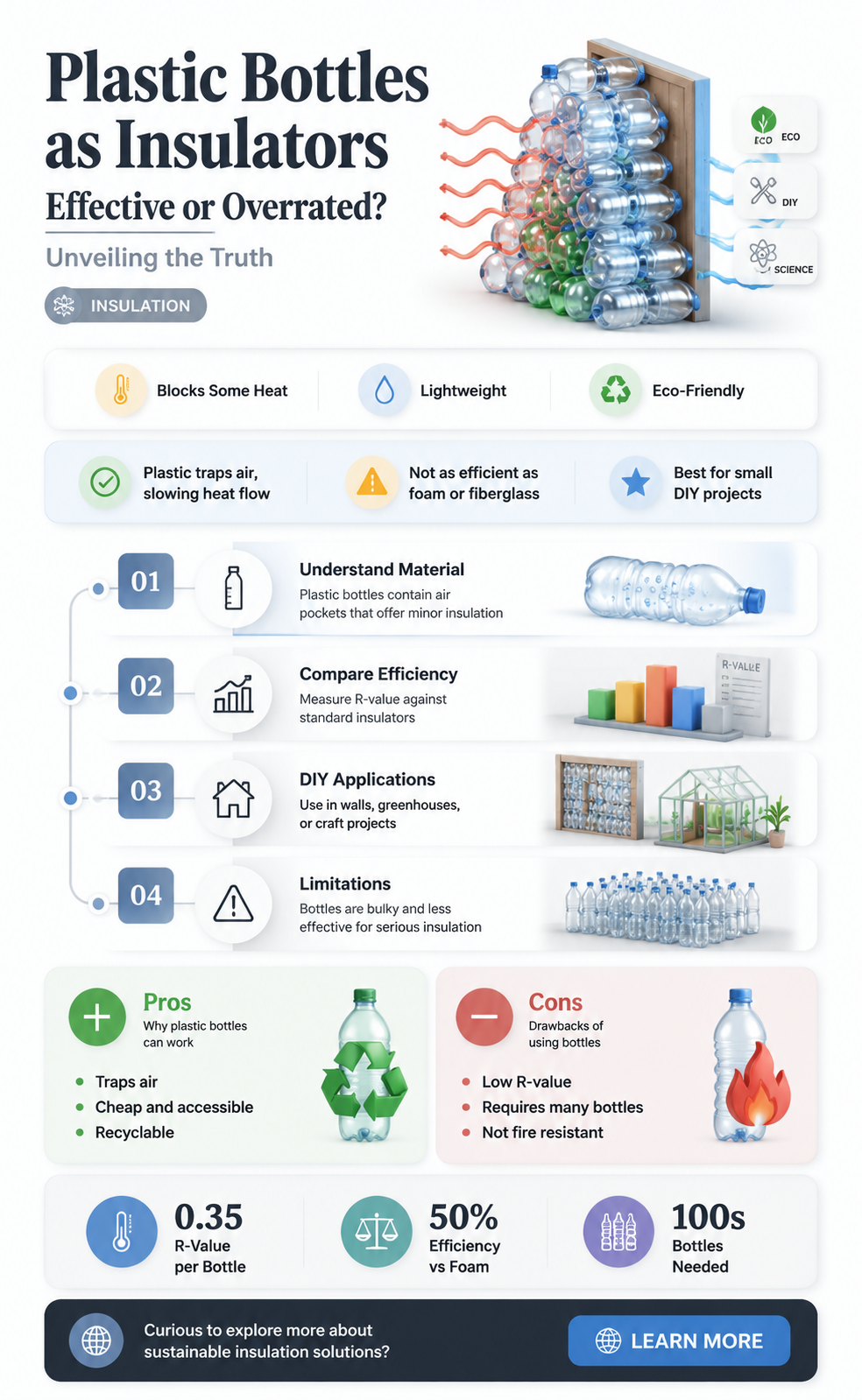 are plastic bottles good insulators
