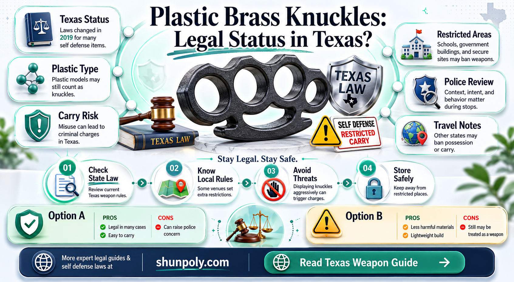 are plastic brass knuckles illegal in texas