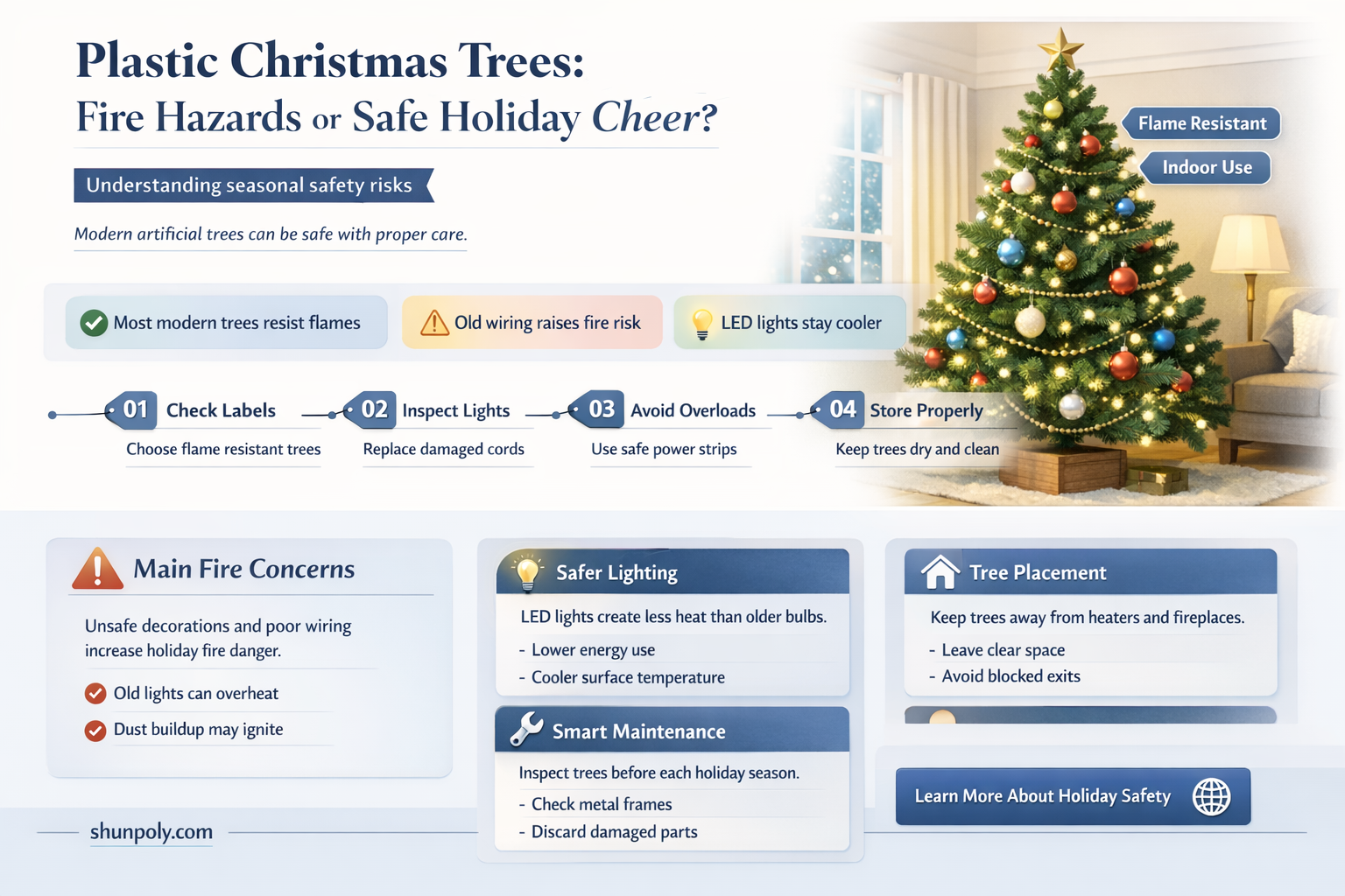 are plastic christmas trees a fire hazard