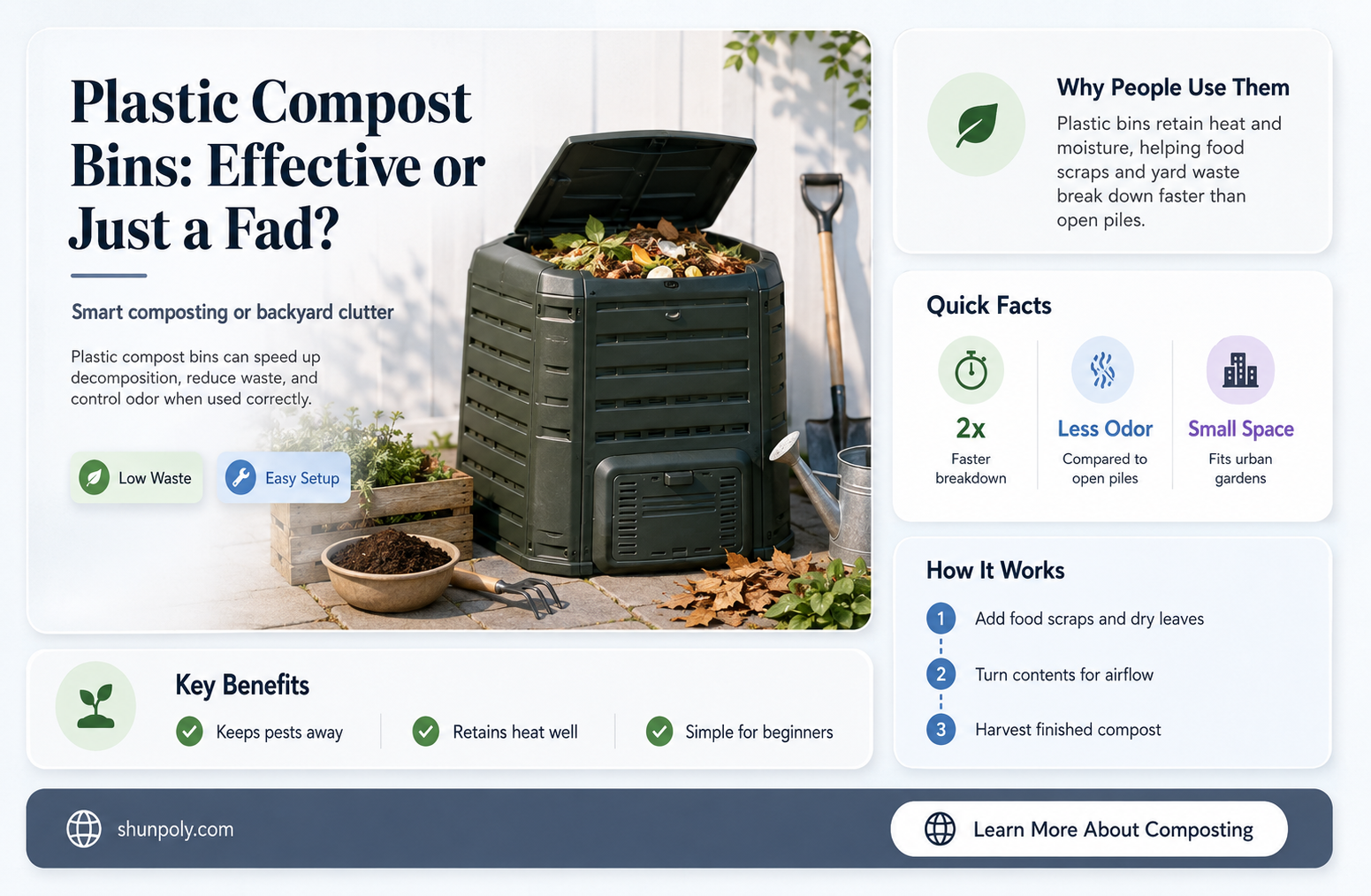 are plastic compost bins any good