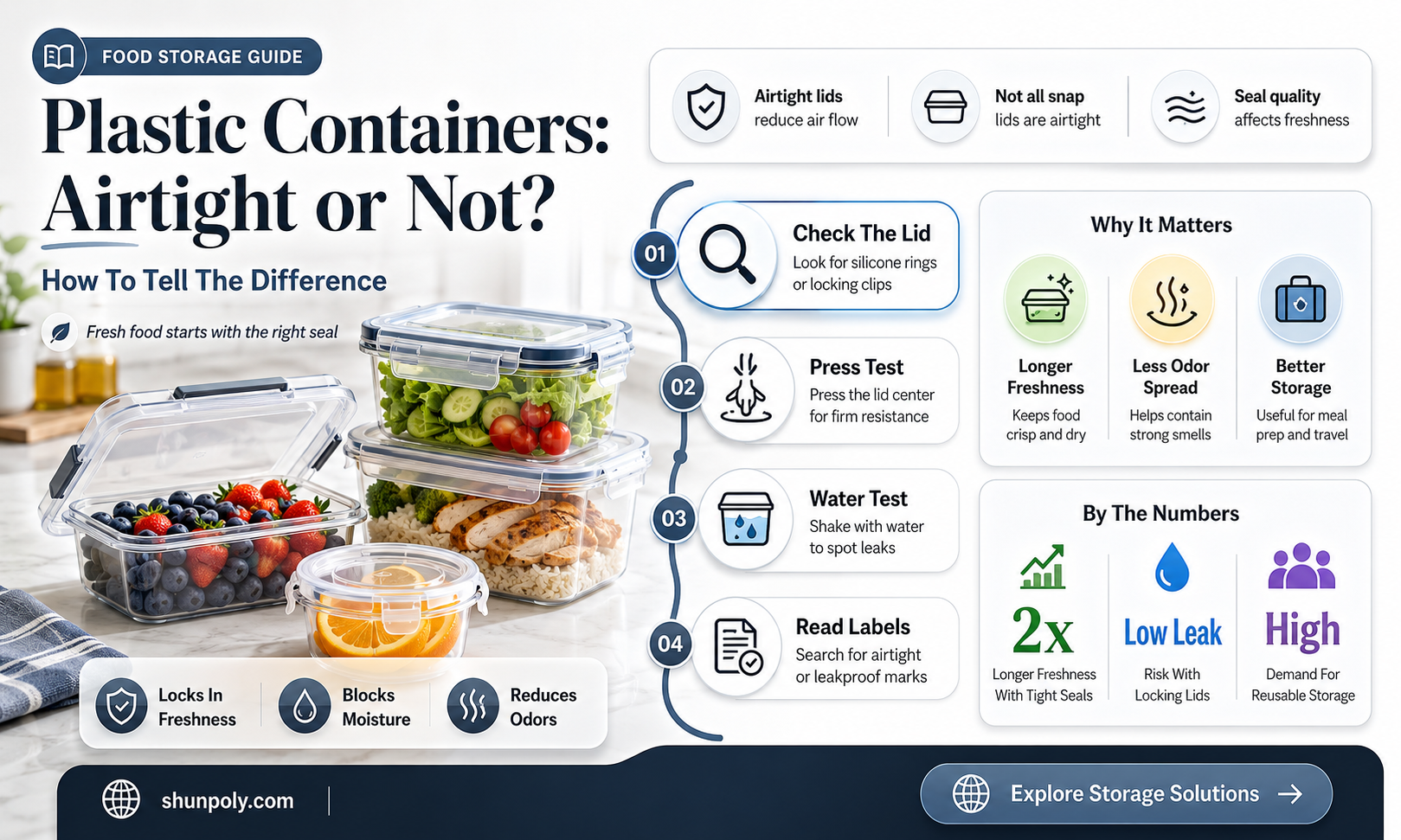 are plastic containers airtight