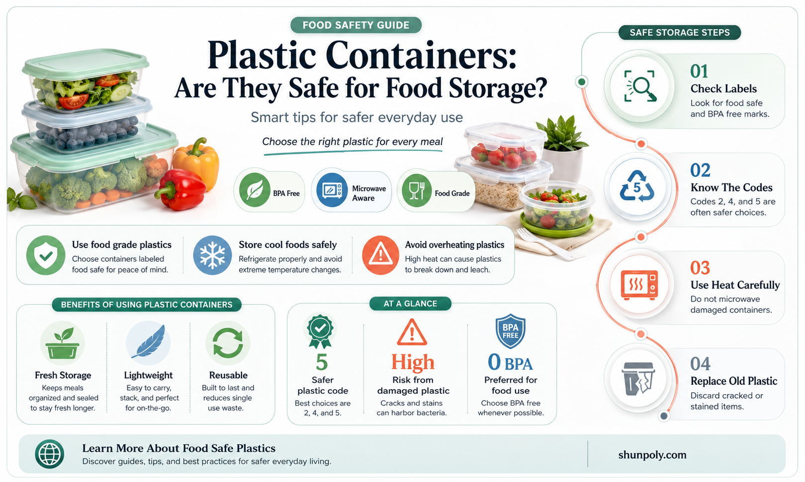 are plastic containers