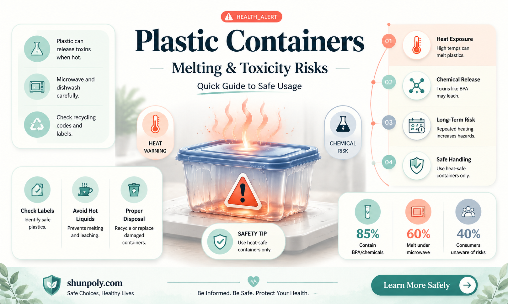 are melting plastic containers toxic
