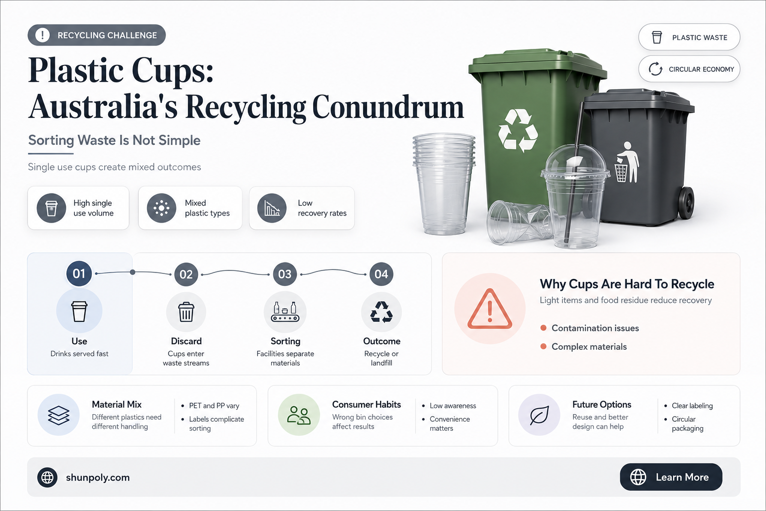 are plastic cups recyclable australia