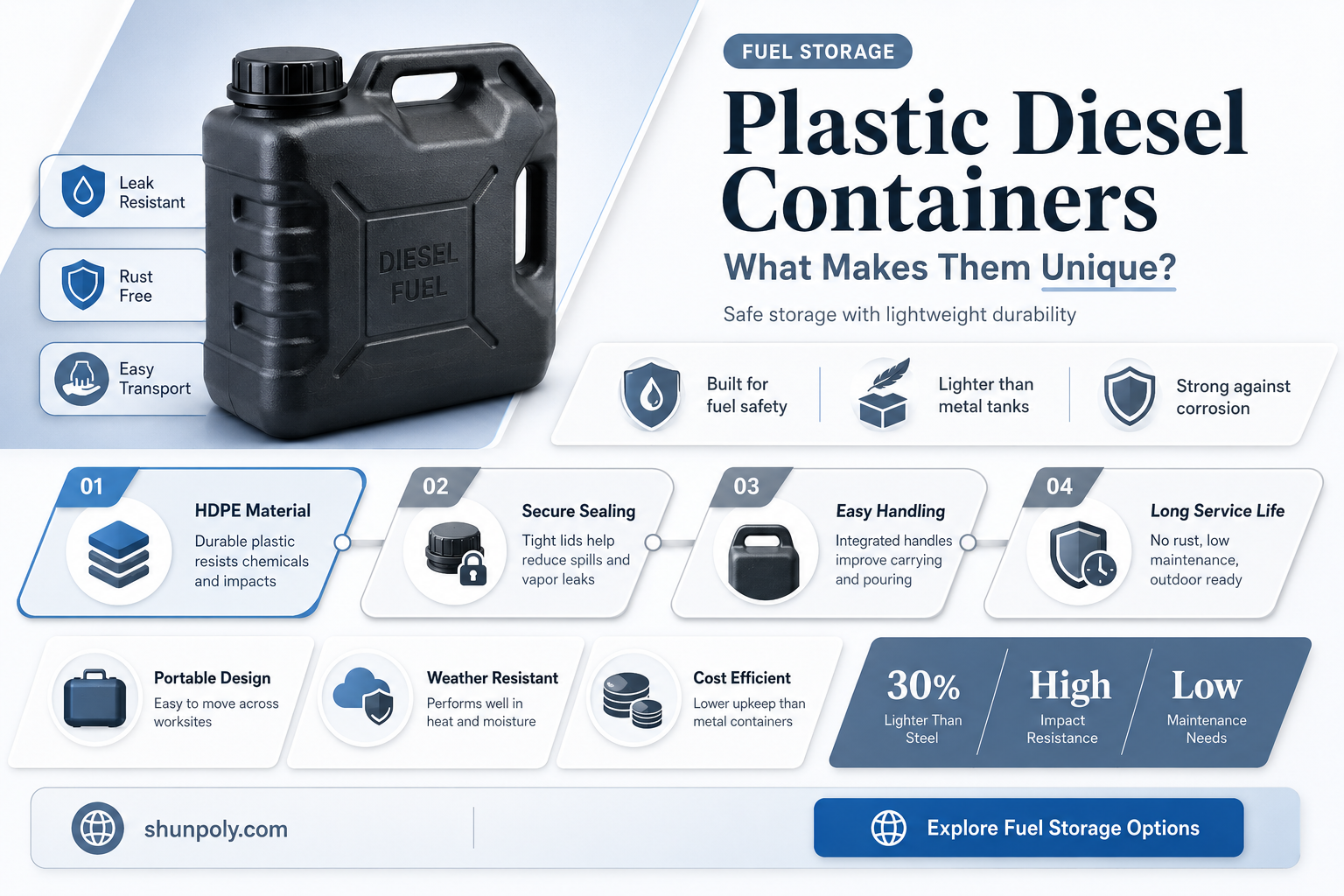 are plastic diesel containers different
