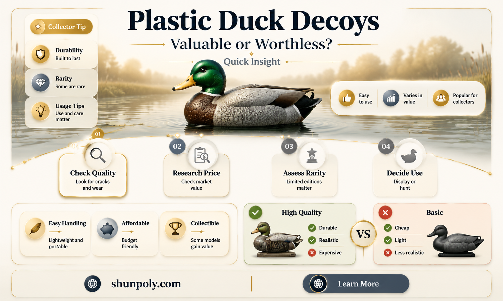 are plastic duck decoys worth money