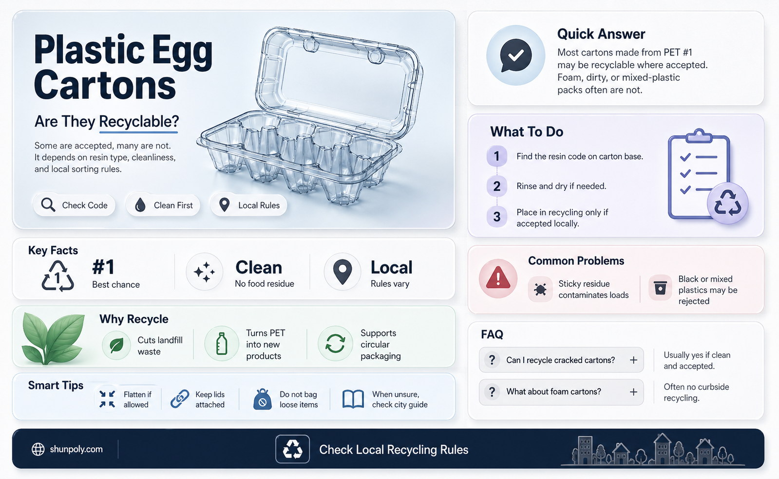 are best value plastic egg cartons recyclable