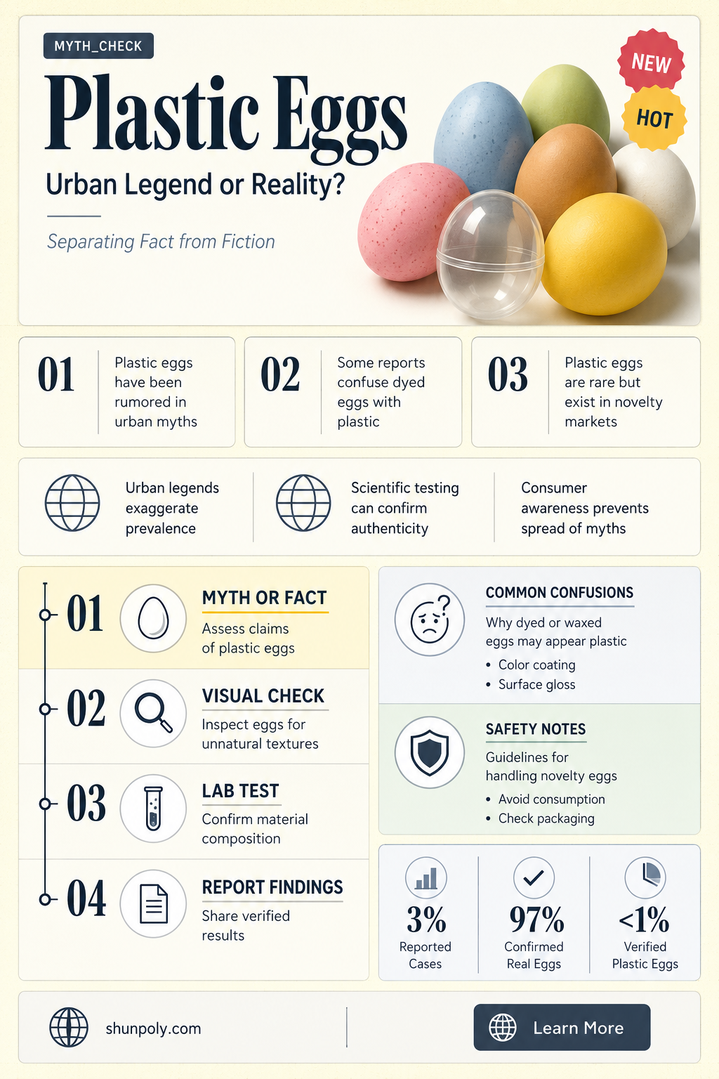 are plastic eggs real urban legend