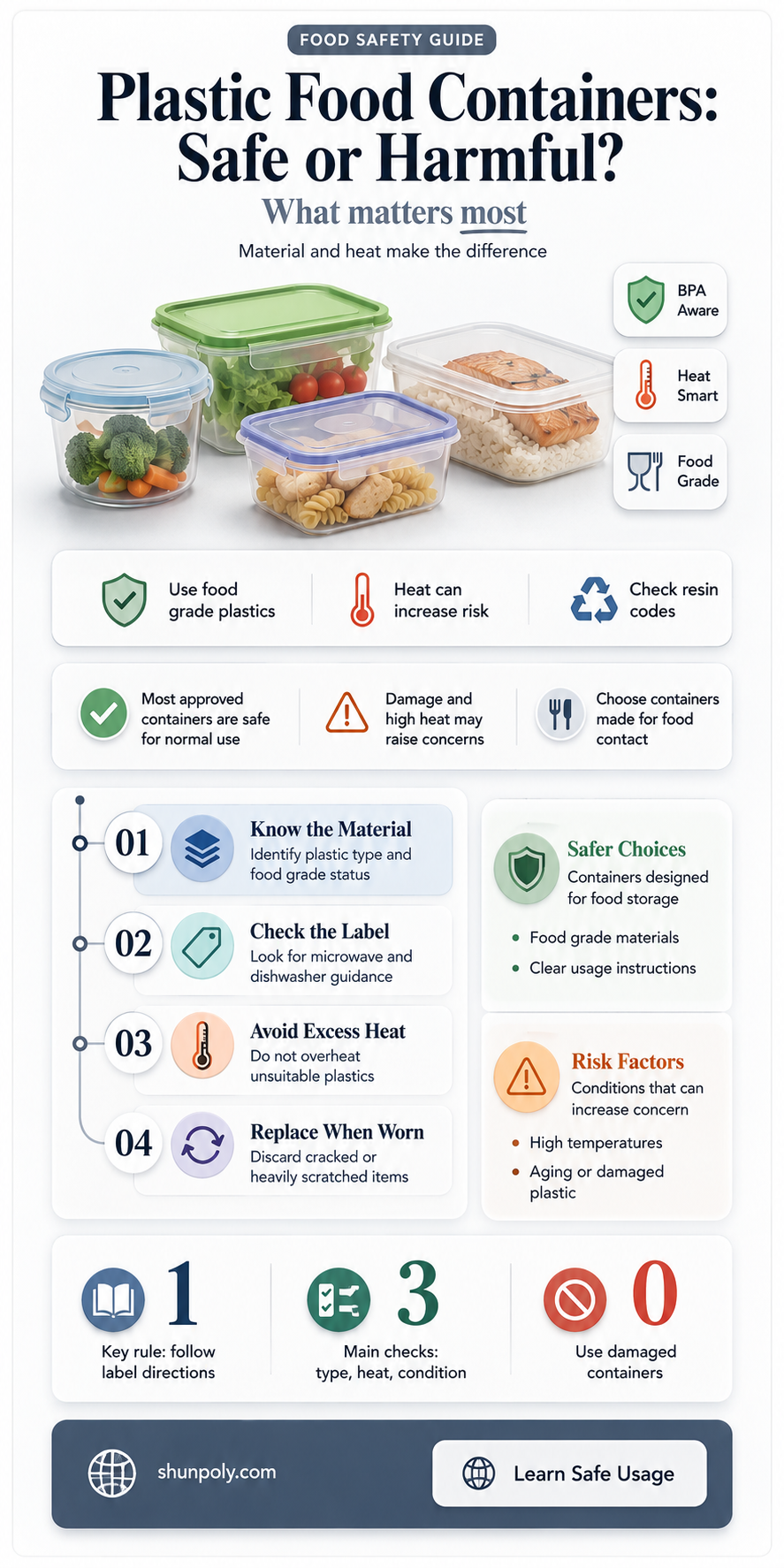 are plastic hard for our food