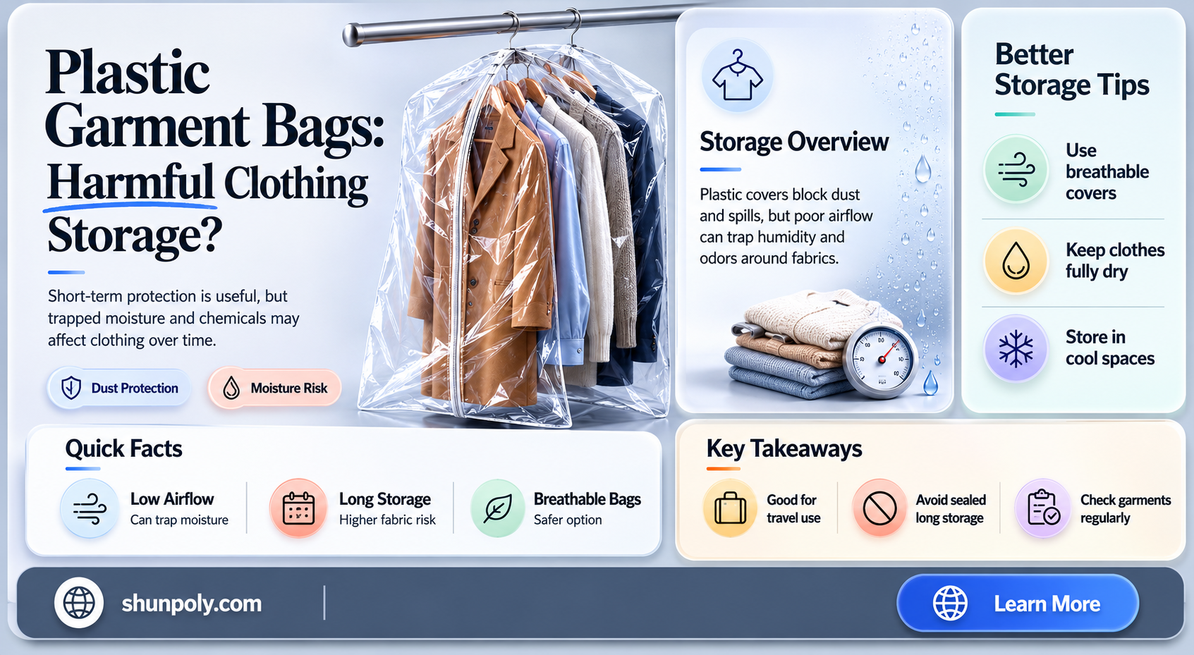 are plastic garment bags bad for clothes