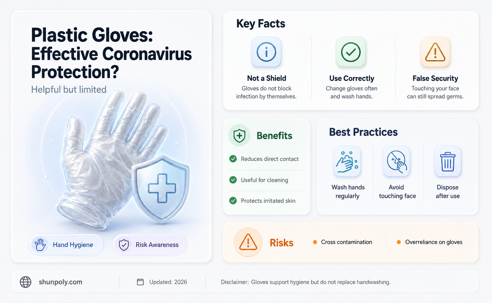 are plastic gloves good for coronavirus