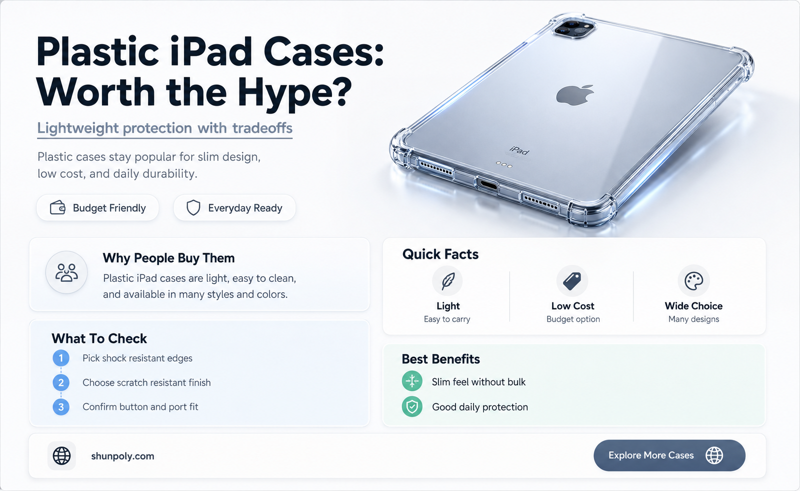 are plastic cases for ipads good
