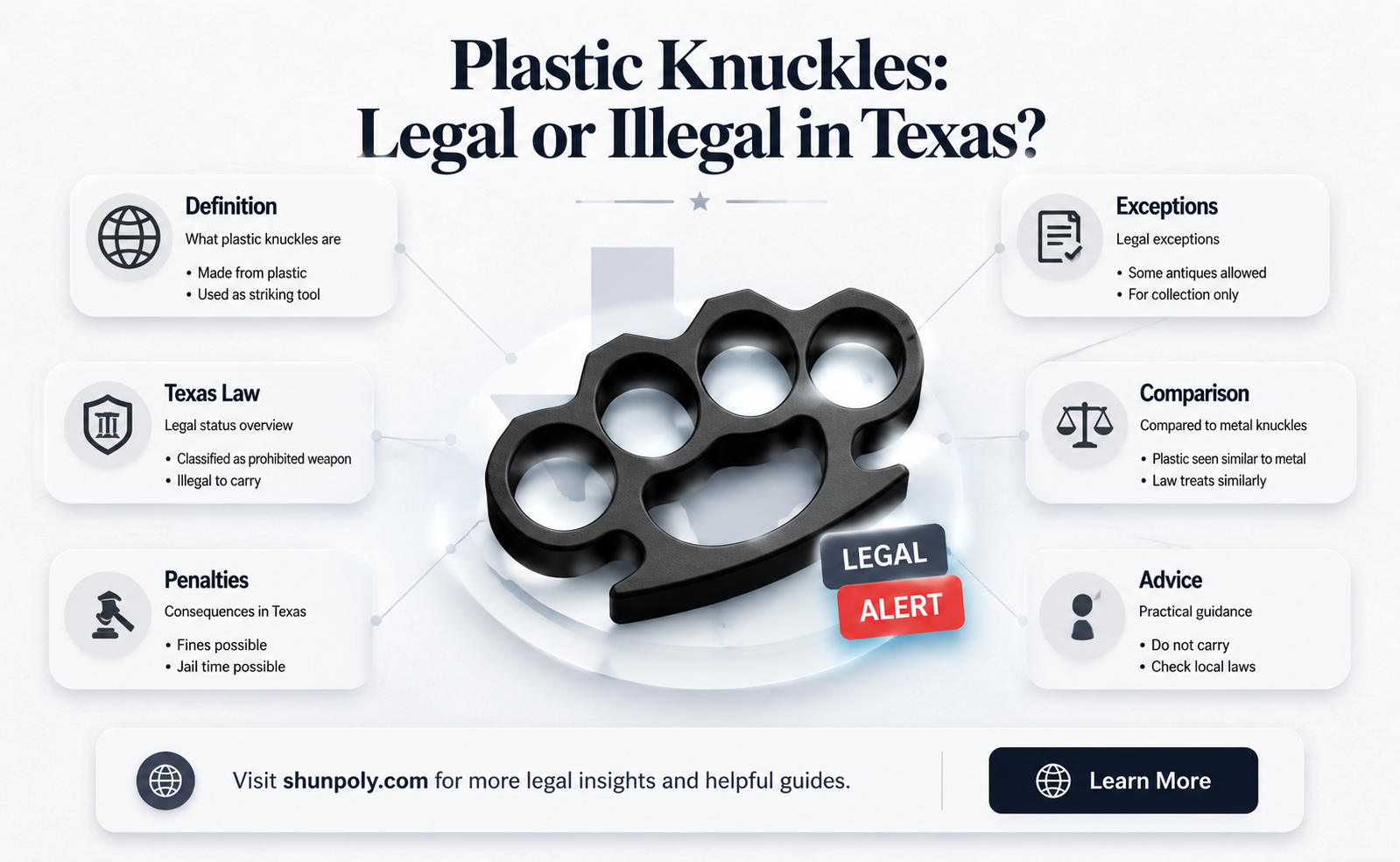 are plastic knuckles illegal in texas