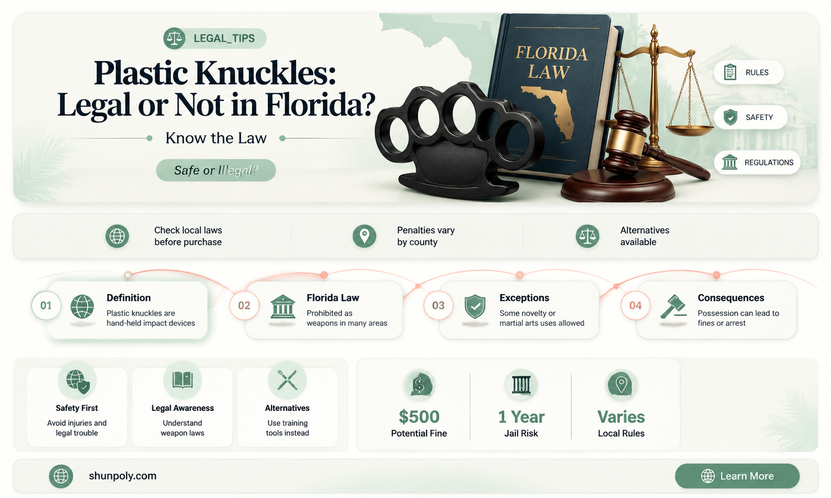 are plastic knuckles illegal in florida
