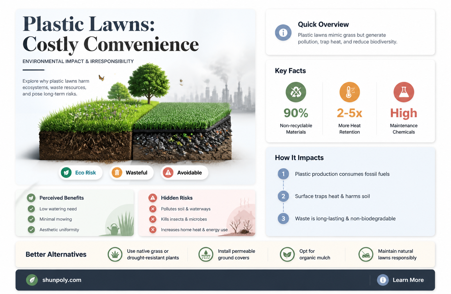 are fake plastic lawns environmentally irresponsible