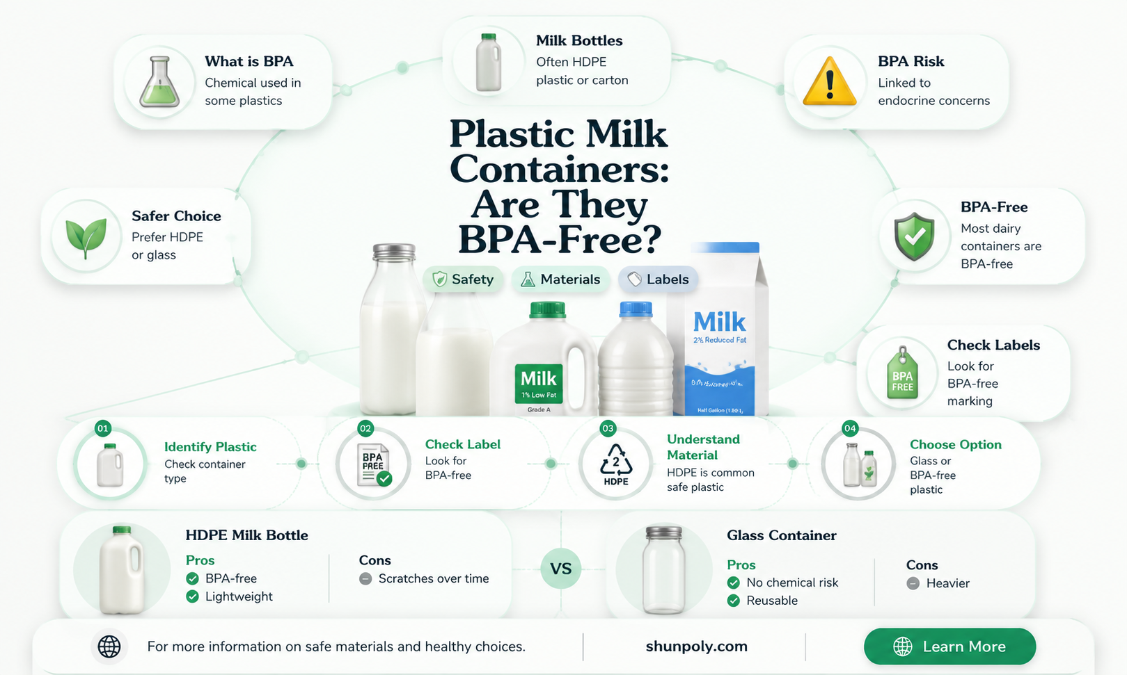are plastic milk containers bpa free