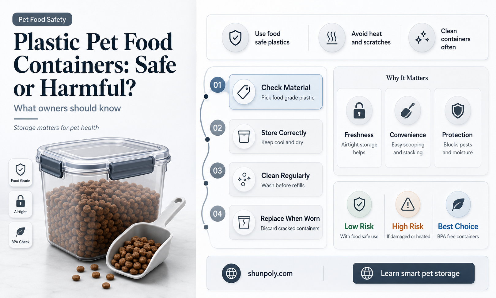 are plastic containers harmful for pet food