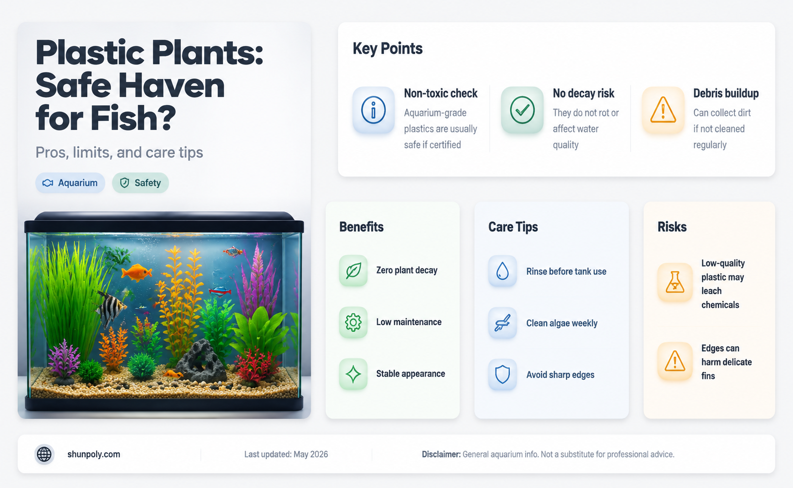 are plastic plants ok for fish