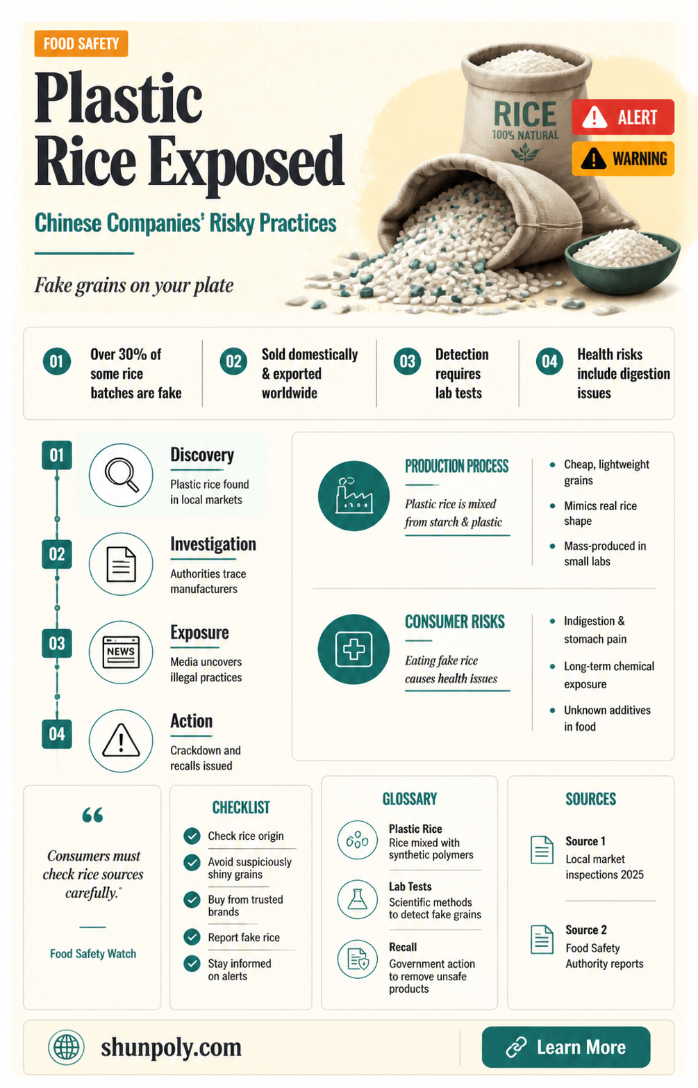 are chinese companies making plastic rice