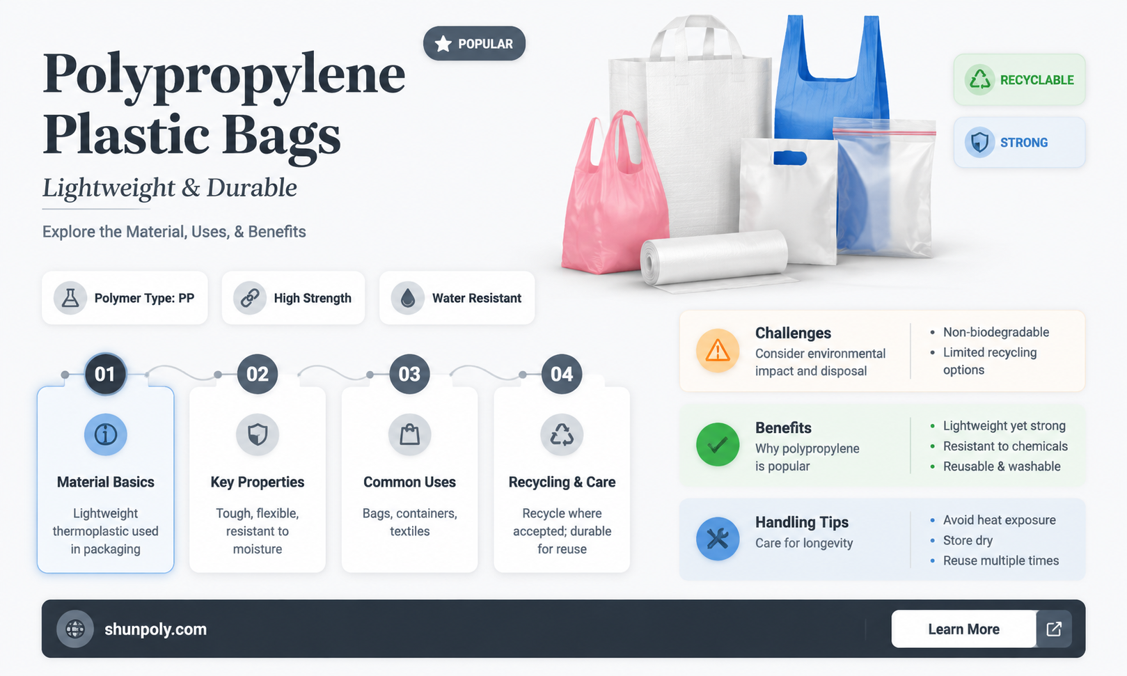 are plastic bags made of polypropylene