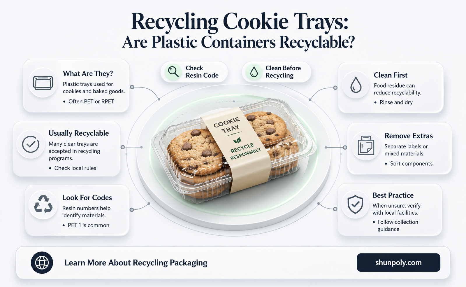 are plastic cookie trays recyclable