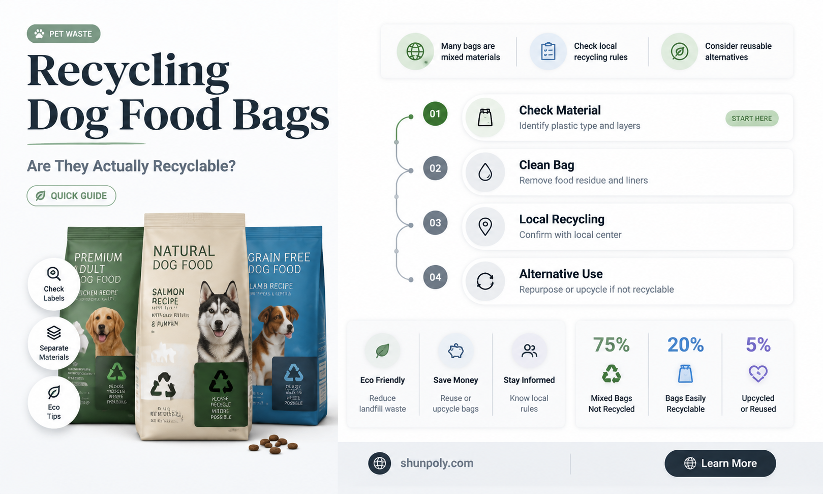 are plastic dog food bags recyclable