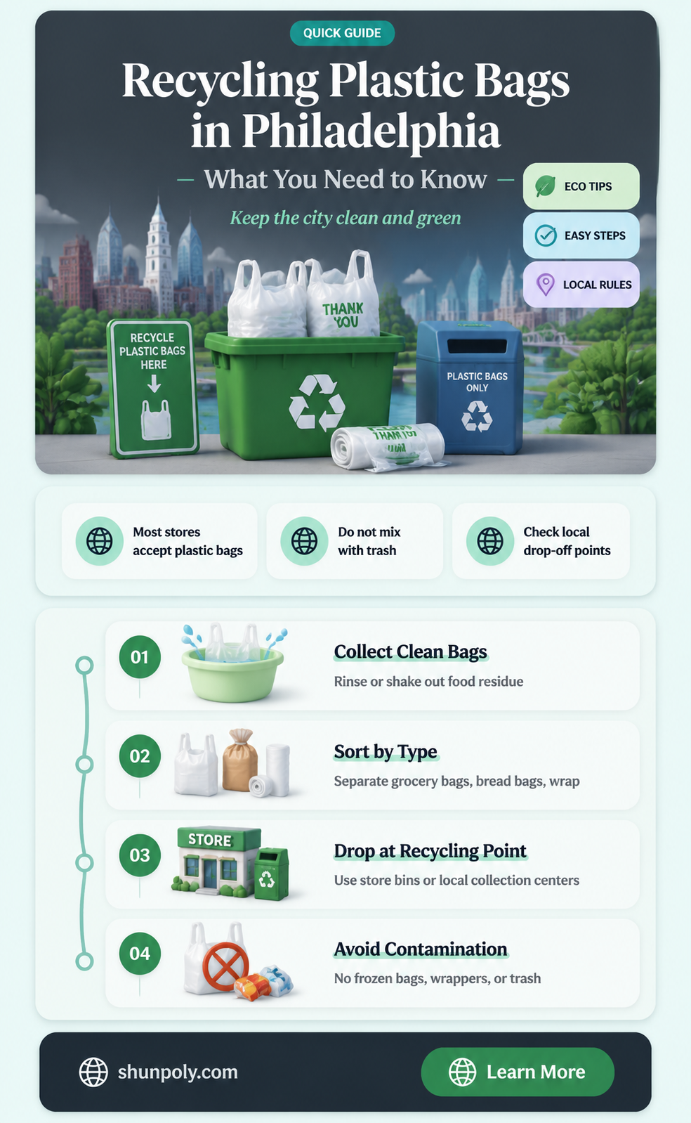 are plastic bags recyclable in philadelphia