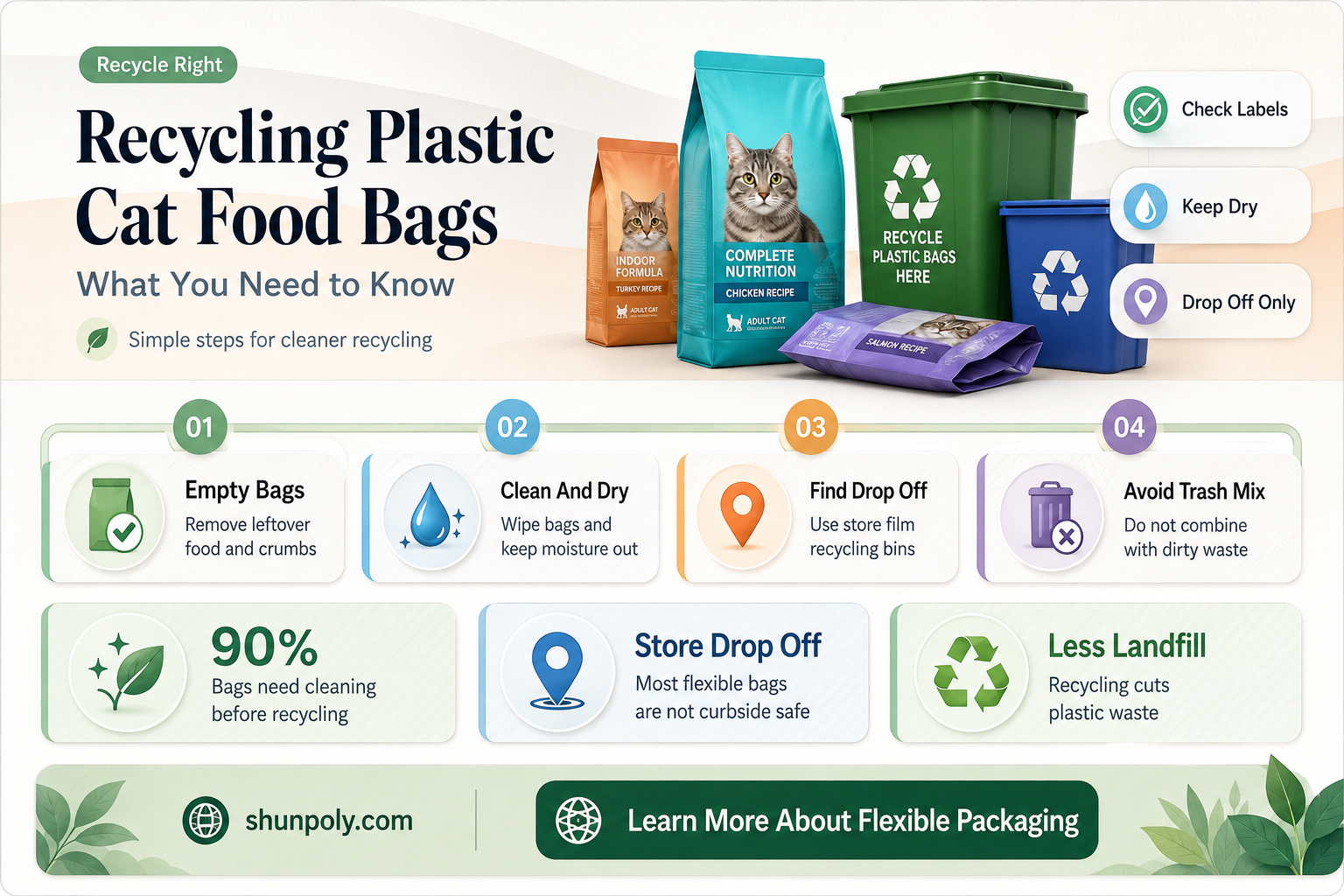 are plastic cat food bags recyclable