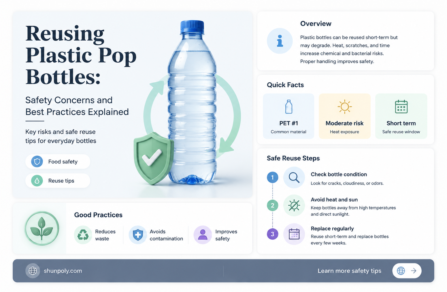 are plastic pop bottles safe to reuse
