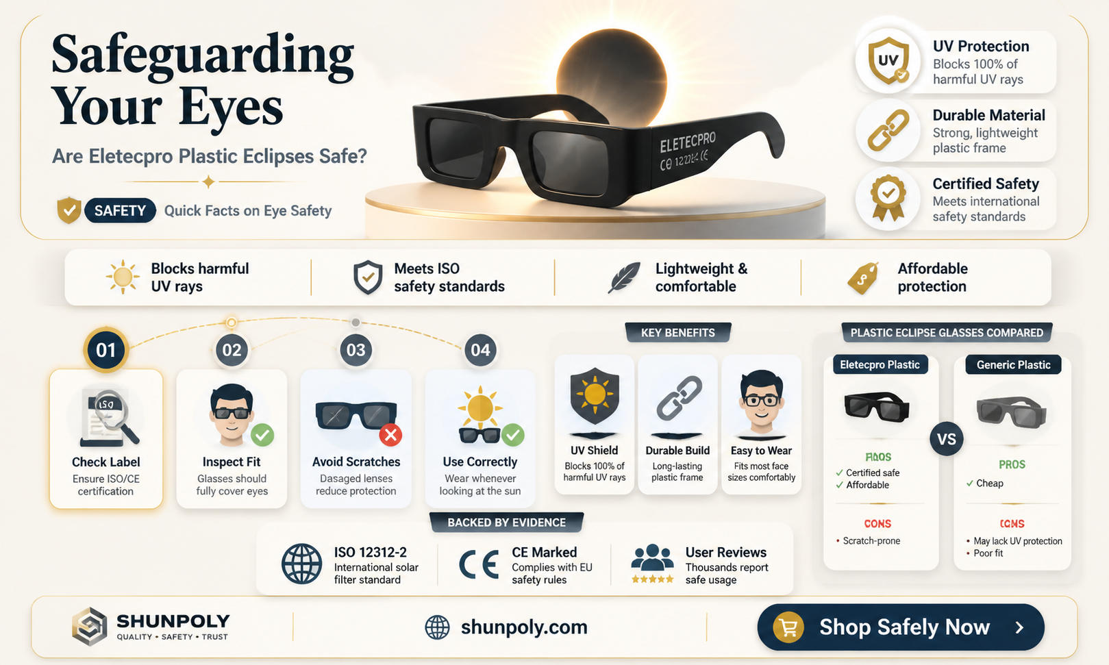 are eletecpro plastic eclipse safe