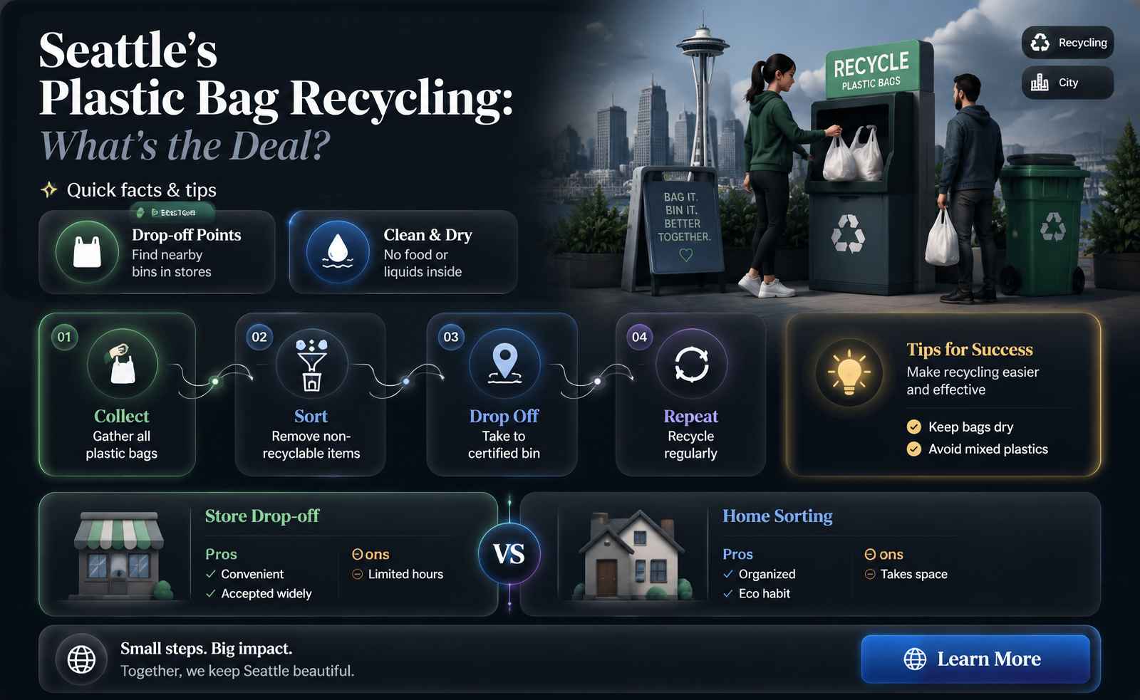 are plastic bags recyclable in seattle