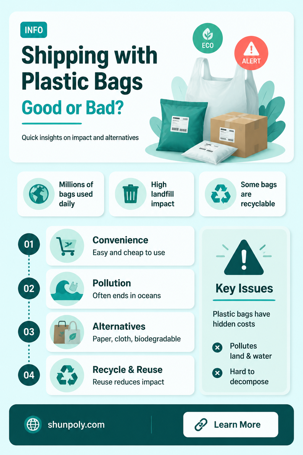 are plastic bags good for shipping