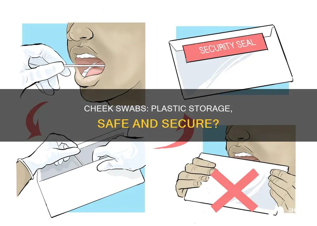 should cheek swabs stay in plastic