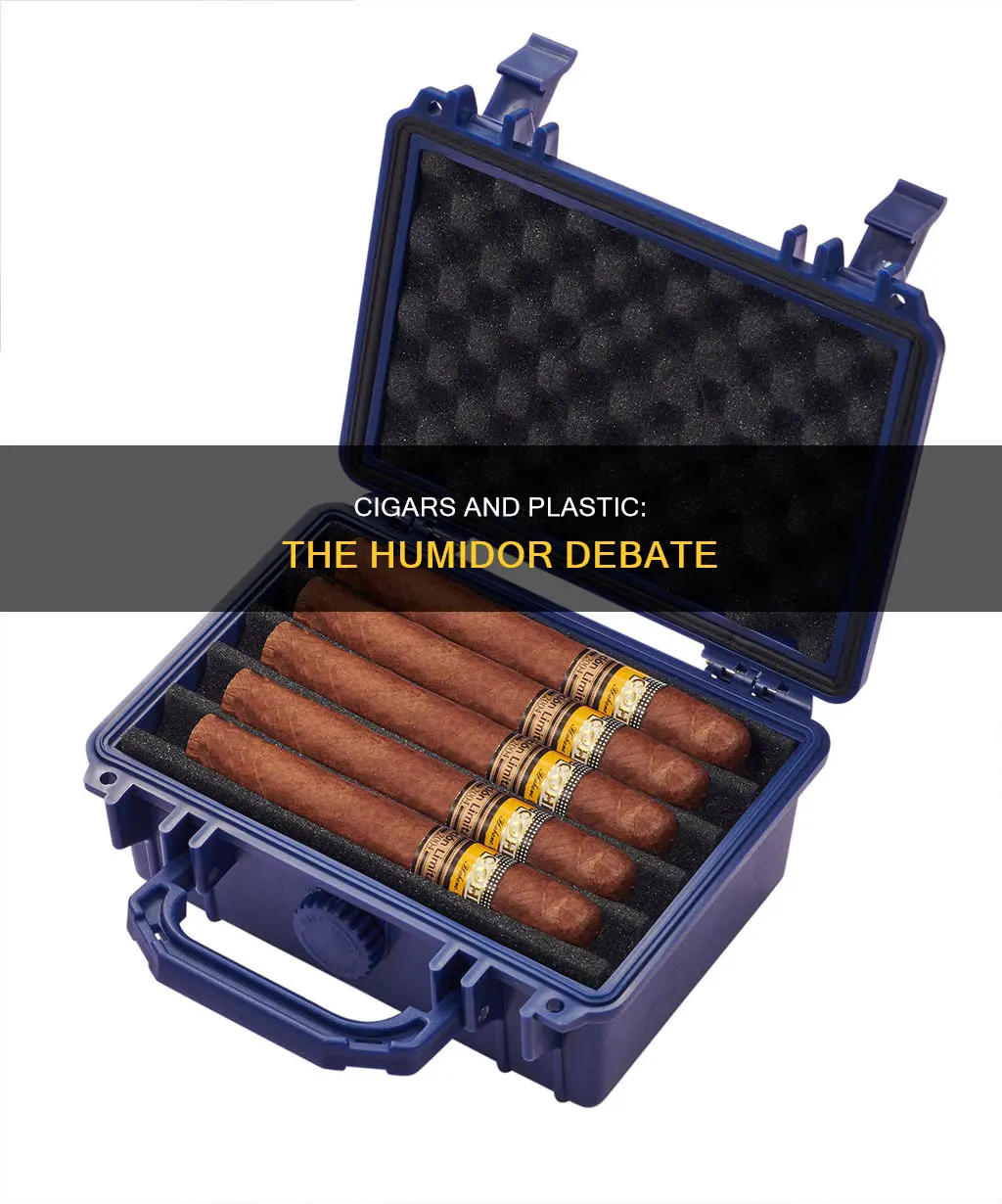 should cigars be in plastic in humidor